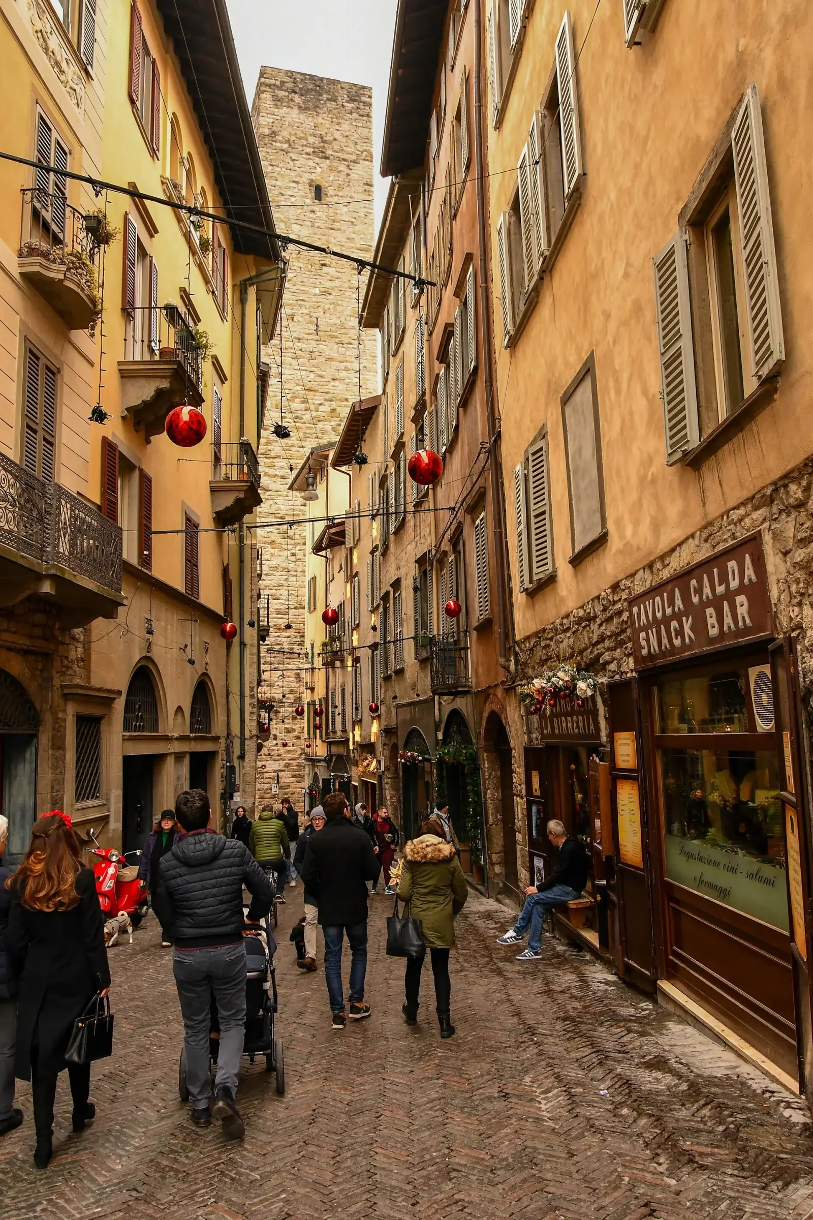 Gata i Città Alta i Bergamo